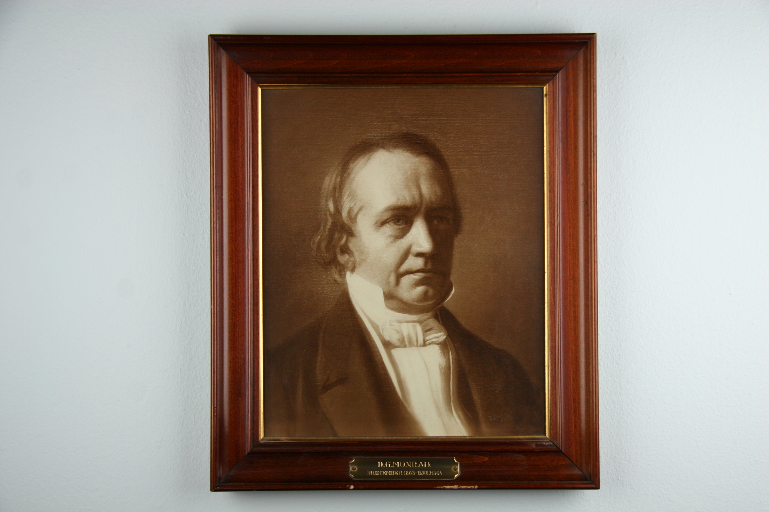 Portræt af D.G. Monrad