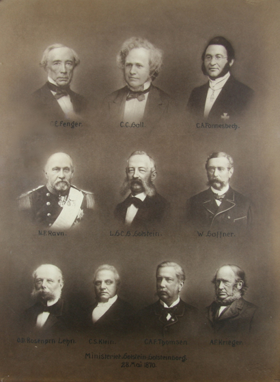 Ministrene i regeringen Holstein-Holsteinsborg