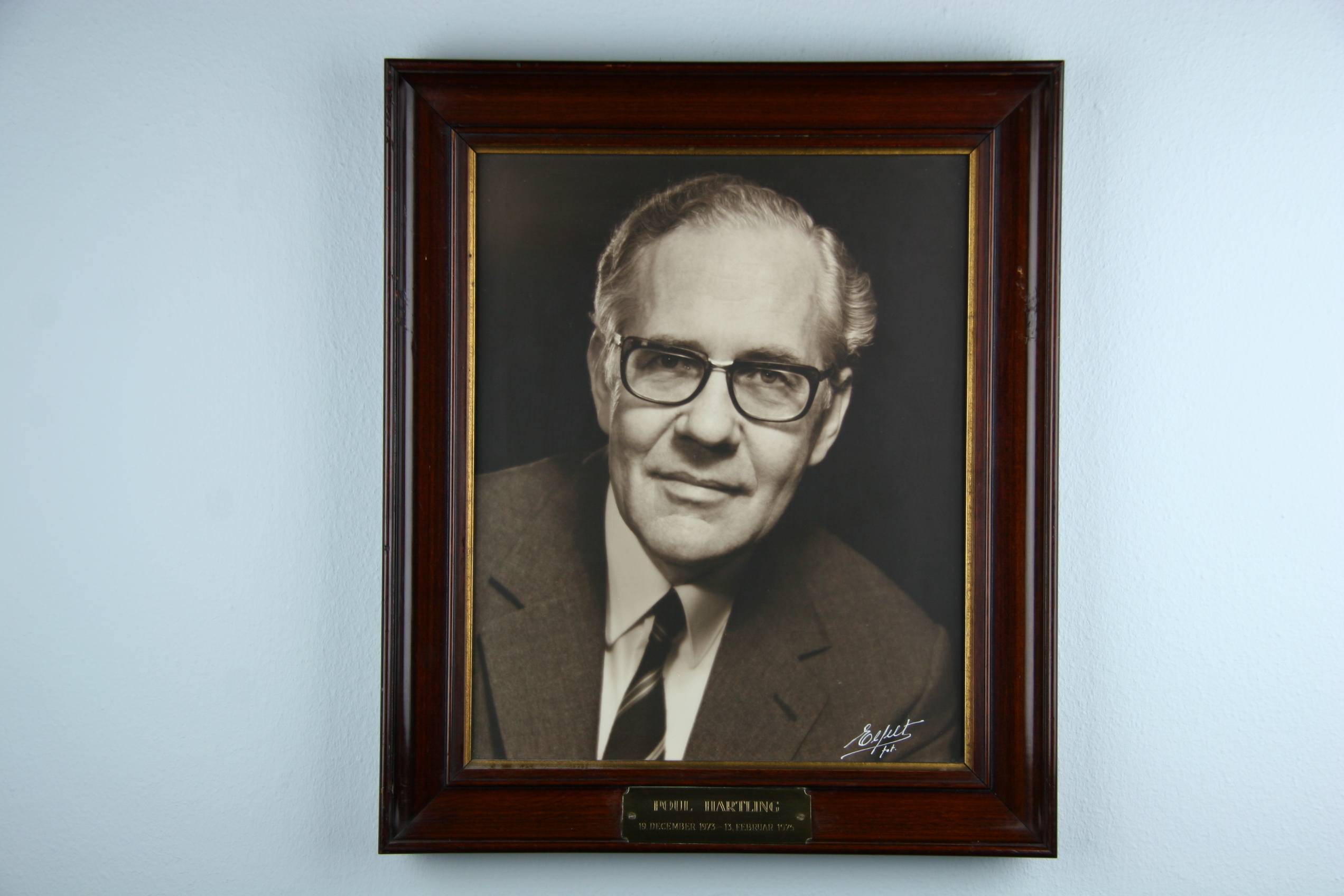 Portræt af Poul Hartling