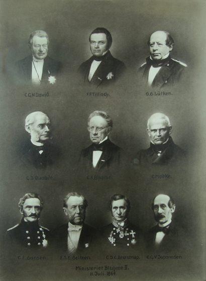 Ministrene i regeringen Bluhme 2